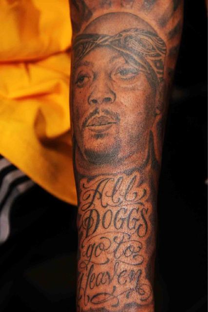 heaven tattoo. Snoop#39;s Nate Dogg tattoo